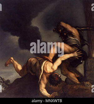 Cain and Abel   between 1542 and 1544.   1195 Titian - Cain and Abel - WGA22778 Stock Photo