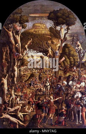 The Ten Thousand Martyrs on the Mount Ararat   1515.   1242 Vittore Carpaccio - The Ten Thousand Martyrs on the Mount Ararat - WGA4376 Stock Photo