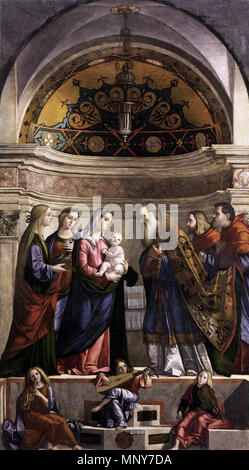 English: Presentation of Jesus in the Temple   1510.   1242 Vittore carpaccio, Presentation of Jesus in the Temple 1510 01 Stock Photo