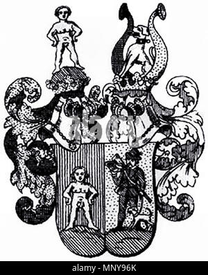 . Deutsch: Wappen der Ritter von Scheuchenstuel, 1629 . 1629/1879. Siebmacher 1251 Wappen der Ritter von Scheuchenstuel, 1629 Stock Photo