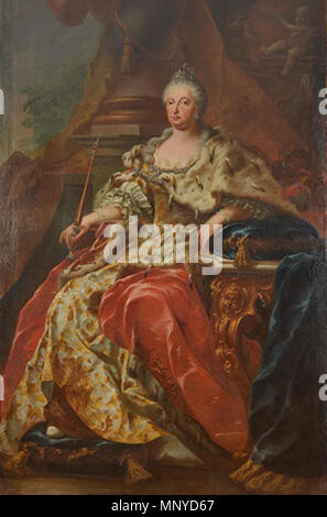 . English Maria Amalia of Austria, Holy Roman Empress hunting . 18th