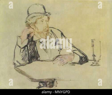 1288 Édouard Manet - George Moore ou café Stock Photo