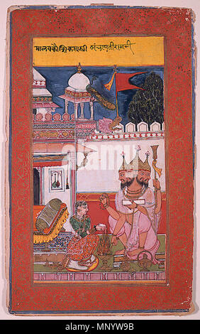 . English: Series Title: A Garland of Ragas Suite Name: Chunar Ragamala Display Artist: Husain, Ali and Hatim Creation Date: 1591 Display Dimensions: 8 3/16 in. x 4 3/8 in. (20.8 cm x 11.11 cm) Credit Line: Edwin Binney 3rd Collection Accession Number: 1990.664 Collection: <a href='http://www.sdmart.org/art/our-collection/asian-art' rel='nofollow'>The San Diego Museum of Art</a> . 6 September 2011, 14:06:40. English: thesandiegomuseumofartcollection 1178 The Musical Mode, Khambavati (6124505981) Stock Photo
