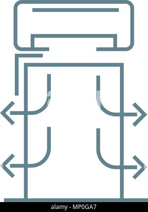 Ac compressor unit white linear icon for dark theme Stock Vector Image ...