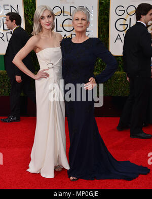 Jamie Lee Curtis Annie 368 at the 2016 Golden Globe Awards at the Beverly Hilton in Los Angeles. January 10 2016. Jamie Lee Curtis Annie 367 Red Carpet Event Vertical USA Film Industry Celebrities Pho...