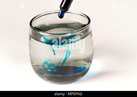 Testing dyes in laboratory condition Stock Photo