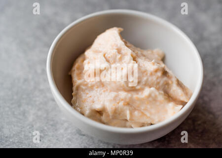 Fish Egg Paste Tarama made with Caviar / Taramasalata. Appetizer Concept. Stock Photo