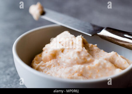 Fish Egg Paste Tarama made with Caviar / Taramasalata. Appetizer Concept. Stock Photo