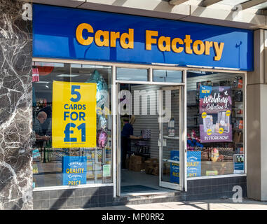 Card factory shop sign greetings cards store exterior front facade ...