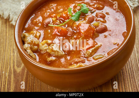 Cowboy Chili -  American classic paleo version of the Tex-Mex stew. Stock Photo