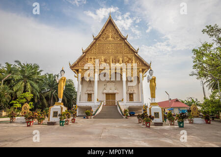 Temple in Pha That Luang Vientiane in Laos Stock Photo