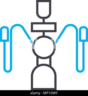 Hookah smoking linear icon concept. Hookah smoking line vector sign, symbol, illustration. Stock Vector