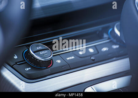 automatic car air conditioner Stock Photo