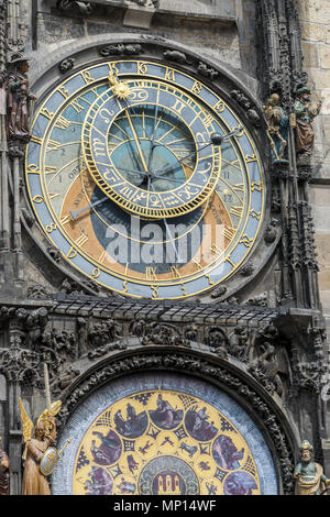 Astronomical clock of Prague Orloj Stock Photo