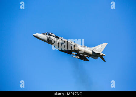 USMC Harrier Jump Jet at Central Texas Airshow Stock Photo