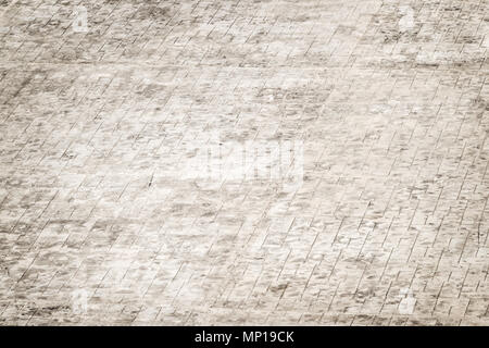 grey tiled floor of the parking place Stock Photo