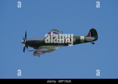 Vickers Supermarine Spitfire Mk IX,  MH434, at Old Warden, Bedfordshire, Stock Photo