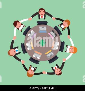 business people working Stock Vector