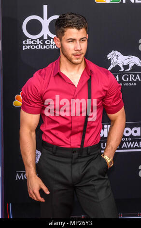 Las Vegas, NV, USA. 20th May, 2018. Nick Jonas at the 2018 Billboard Music Awards at the MGM Grand Garden Arena in Las Vegas, Nevada on May 20, 2018. Credit: Damairs Carter/Media Punch/Alamy Live News Stock Photo