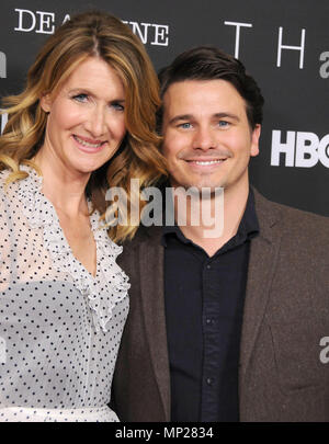 Los Angeles, USA. 20th May, 2018. (L-R) Actress Laura Dern and actor Jason Ritter attend FYC screening of HBO's FIlm 'The Tale' t the Landmark Theatre on May 20, 2018 in Los Angeles, California. Photo by Barry King/Alamy Live News Stock Photo