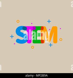 Vector STEM icon Stock Vector