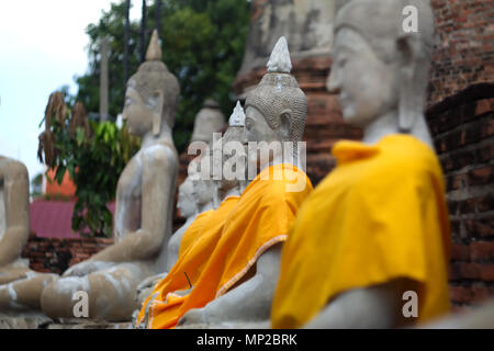 Buddha in the ancient city Ayutthaya Stock Photo