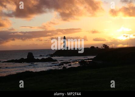 Pigeon Point Lighthouse, Caifornia. Stock Photo