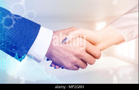 Business handshake as symbol for partnership Stock Photo