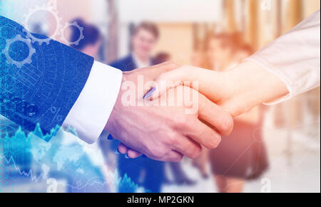 Business handshake as symbol for partnership Stock Photo