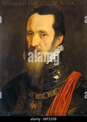 763 After Willem Key - Portrait of Fernando Álvarez de Toledo Stock Photo