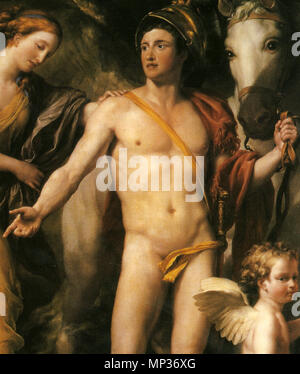 .  English: Perseus Frees Andromeda, by Anton Raphael Mengs -- detail. . 1770-76.   973 Perseus befreit Andromeda - detail Stock Photo