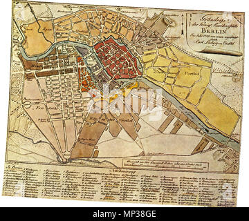 Map de berlin 1789 (georeferenced Stock Photo - Alamy