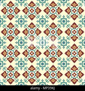 Patterning of ancient tiles. Design original and exclusive. Stock Vector
