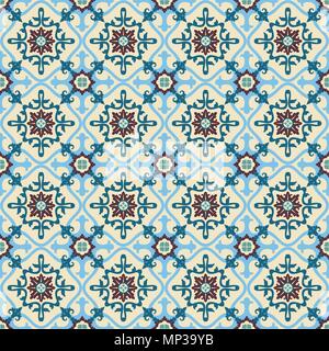 Patterning of ancient tiles. Design original and exclusive. Stock Vector