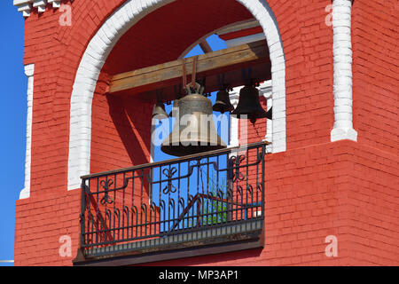 The bell is on Orthodox church. Russia Stock Photo