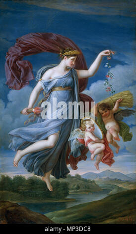 Alegoría del Verano Alternative title(s): Allegory of the Summer  1819.   747 Juan Antonio Ribera - Allegory of the Summer, 1819 Stock Photo