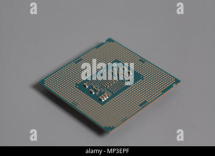 Central processing unit CPU microchip processor Stock Photo