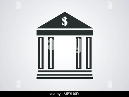 vector design of banking place logo Stock Vector