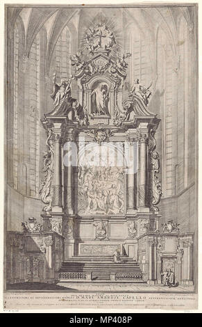 Opnamedatum:  2012-10-18    . English: Design for Main Altar of the Church of St. Paul in Antwerp, etching and drawing by Pieter Verbrugghen, 603 x 387 mm, 1670, Rijksmuseum, Amsterdam . 18 October 2012, 16:03:22.   Pieter Verbrugghen II  (1648–1691)    Alternative names Pieter Verbruggen (II), Peter van der Brugghen (II), Pieter van der Brugghen (II), Peter Verbruggen (II), Peter Verbrugghen (II), alias Ballon  Description Flemish sculptor, draughtsman and etcher  Date of birth/death 1648 after 1691  Location of birth/death Antwerp Antwerp  Work location Antwerp (1660 - 1673); Rome (1674 - 16 Stock Photo