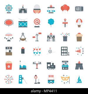amusement park icon, isolated on white background Stock Vector