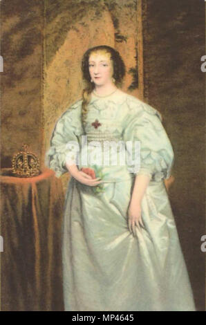 Henriette Maria von Frankreich (1609–1668), Gemahlin Karls I. von England    .   1163 Teekanne Meisterwerke Dresden 22 Stock Photo