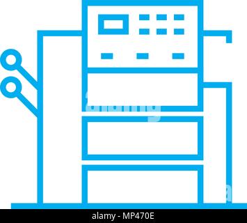 Operational equipment linear icon concept. Operational equipment line vector sign, symbol, illustration. Stock Vector