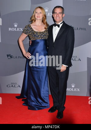 Eric Garcetti, Amy Wakeland.jpg at the LA PhilharmonicÕs Walt Disney Concert Hall Opening Night Concert and Gala at the Disney Hall in Los Angeles. September 29, 2015.Eric Garcetti, Amy Wakeland ------------- Red Carpet Event, Vertical, USA, Film Industry, Celebrities,  Photography, Bestof, Arts Culture and Entertainment, Topix Celebrities fashion /  Vertical, Best of, Event in Hollywood Life - California,  Red Carpet and backstage, USA, Film Industry, Celebrities,  movie celebrities, TV celebrities, Music celebrities, Photography, Bestof, Arts Culture and Entertainment,  Topix, vertical,  fam Stock Photo