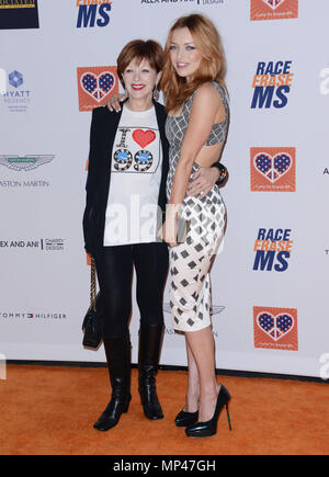 Frances Fisher, daughter Francesca Eastwood 136 at the  22nd annual Race To Erase MS hat the Hyatt Regency Century Plaza. April 24, 2015Frances Fisher, daughter Francesca Eastwood 136 ------------- Red Carpet Event, Vertical, USA, Film Industry, Celebrities,  Photography, Bestof, Arts Culture and Entertainment, Topix Celebrities fashion /  Vertical, Best of, Event in Hollywood Life - California,  Red Carpet and backstage, USA, Film Industry, Celebrities,  movie celebrities, TV celebrities, Music celebrities, Photography, Bestof, Arts Culture and Entertainment,  Topix, vertical,  family from fr Stock Photo