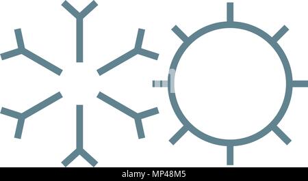 Temperature regimes linear icon concept. Temperature regimes line vector sign, symbol, illustration. Stock Vector