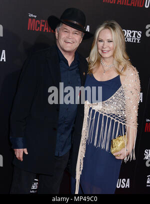 Mickey Dolenz, Donna Quinter 029 at  the McFarland USA Premiere at the El Capitan Theatre in Los Angeles. February 9, 2015.Mickey Dolenz, Donna Quinter 029 ------------- Red Carpet Event, Vertical, USA, Film Industry, Celebrities,  Photography, Bestof, Arts Culture and Entertainment, Topix Celebrities fashion /  Vertical, Best of, Event in Hollywood Life - California,  Red Carpet and backstage, USA, Film Industry, Celebrities,  movie celebrities, TV celebrities, Music celebrities, Photography, Bestof, Arts Culture and Entertainment,  Topix, vertical,  family from from the year , 2015, inquiry  Stock Photo