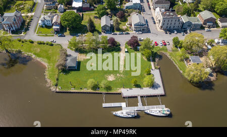 The Village of Athens, Upstate New York State, USA Stock Photo