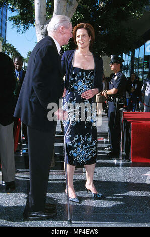 Weaver Sigourney  and dad and momWeaver Sigourney +dad  Event in Hollywood Life - California, Red Carpet Event, USA, Film Industry, Celebrities, Photography, Bestof, Arts Culture and Entertainment, Topix Celebrities fashion, Best of, Hollywood Life, Event in Hollywood Life - California, movie celebrities, TV celebrities, Music celebrities, Topix, Bestof, Arts Culture and Entertainment, Photography,    inquiry tsuni@Gamma-USA.com , Credit Tsuni / USA, Receiving a Star on the Hollywood Walk Of Fame in Los Angeles,  from 1993 to 1999 Stock Photo