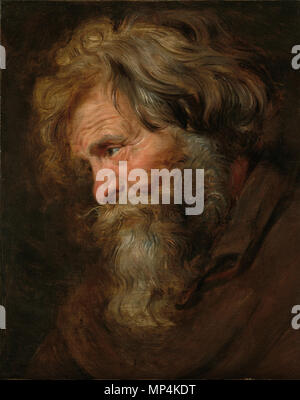 1125 Sir Peter Paul Rubens (1577 – 1640) Study (tronie) of an Old Man Stock Photo