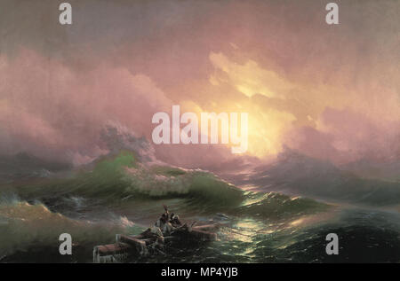 The Ninth Wave 1178 The Ninth Wave, Ivan Aivazovsky, 1850 Stock Photo